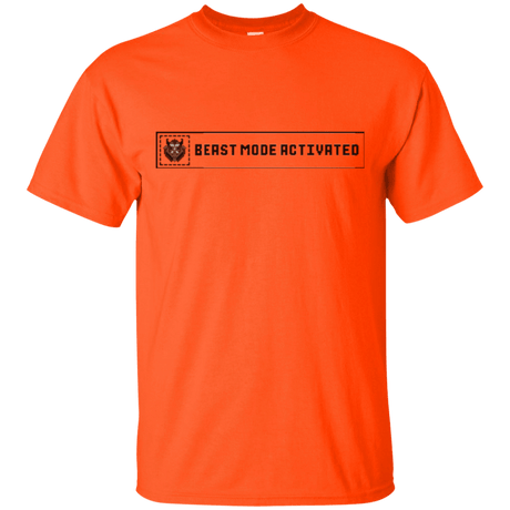 T-Shirts Orange / Small Beast Mode Activated T-Shirt