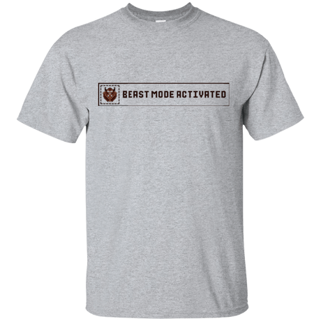 T-Shirts Sport Grey / Small Beast Mode Activated T-Shirt
