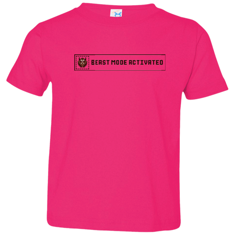 T-Shirts Hot Pink / 2T Beast Mode Activated Toddler Premium T-Shirt