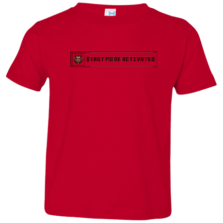 T-Shirts Red / 2T Beast Mode Activated Toddler Premium T-Shirt
