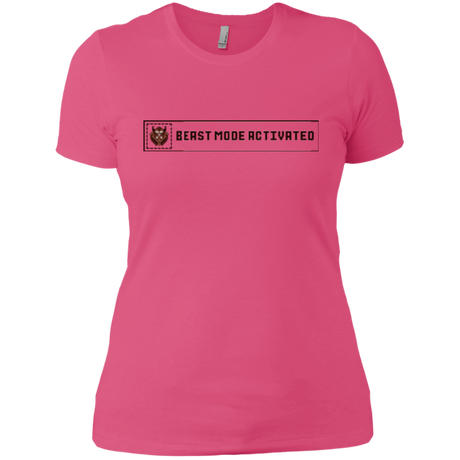 T-Shirts Hot Pink / X-Small Beast Mode Activated Women's Premium T-Shirt