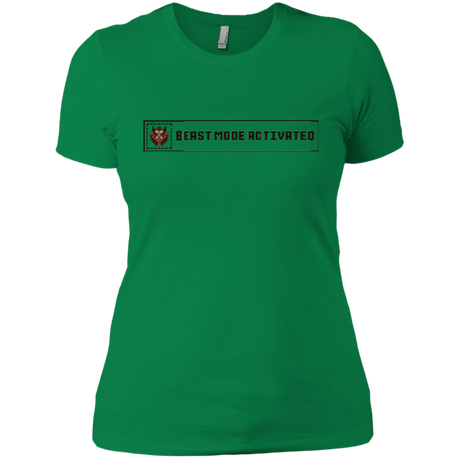 T-Shirts Kelly Green / X-Small Beast Mode Activated Women's Premium T-Shirt