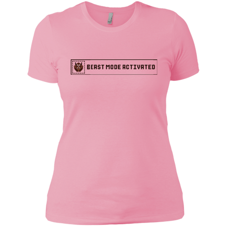 T-Shirts Light Pink / X-Small Beast Mode Activated Women's Premium T-Shirt