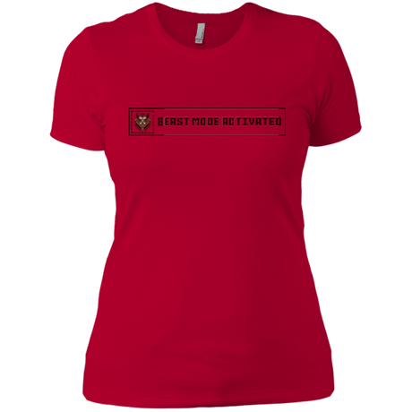 T-Shirts Red / X-Small Beast Mode Activated Women's Premium T-Shirt