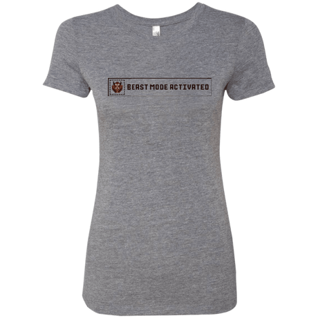 T-Shirts Premium Heather / Small Beast Mode Activated Women's Triblend T-Shirt