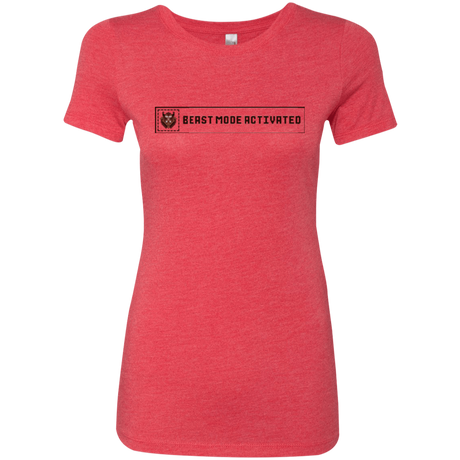 T-Shirts Vintage Red / Small Beast Mode Activated Women's Triblend T-Shirt