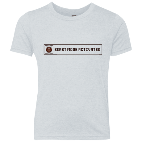 T-Shirts Heather White / YXS Beast Mode Activated Youth Triblend T-Shirt
