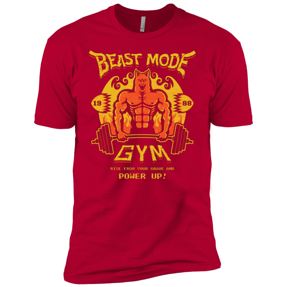 T-Shirts Red / YXS Beast Mode Gym Boys Premium T-Shirt