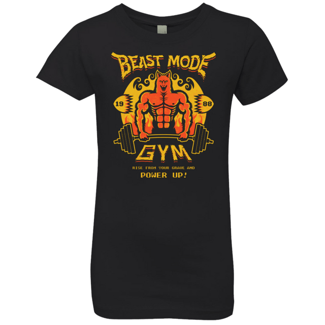 T-Shirts Black / YXS Beast Mode Gym Girls Premium T-Shirt