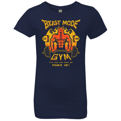 T-Shirts Midnight Navy / YXS Beast Mode Gym Girls Premium T-Shirt