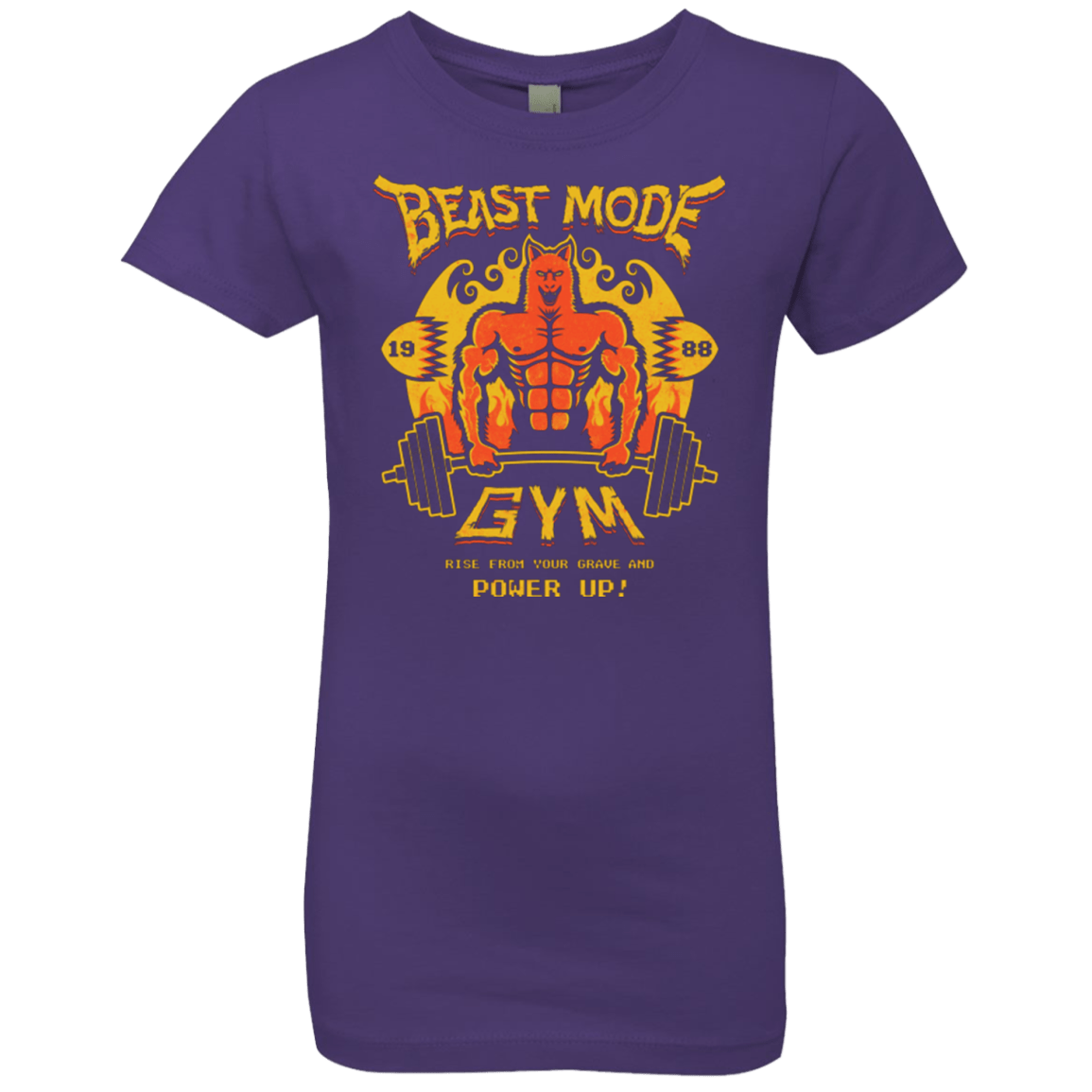 T-Shirts Purple Rush / YXS Beast Mode Gym Girls Premium T-Shirt