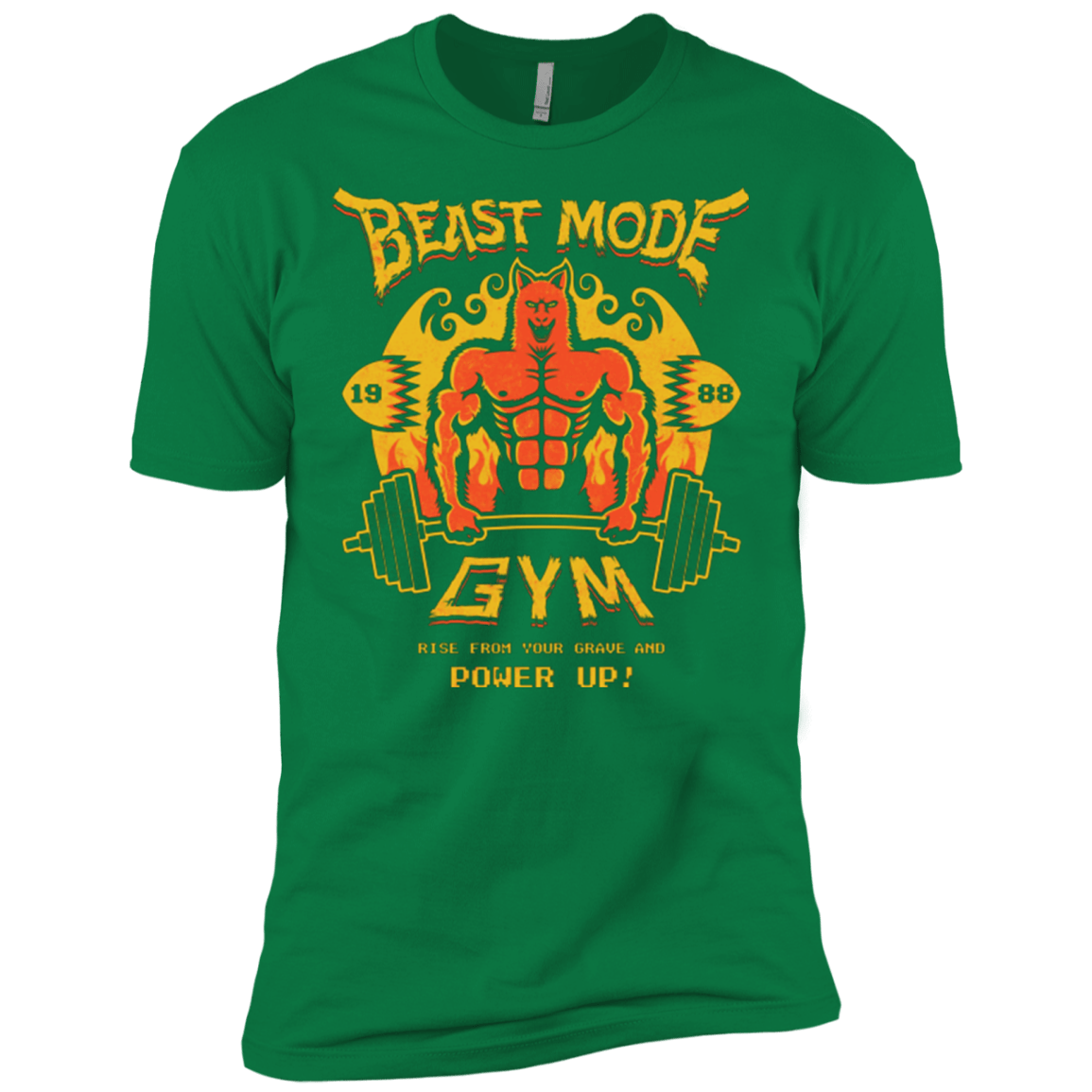 T-Shirts Kelly Green / X-Small Beast Mode Gym Men's Premium T-Shirt