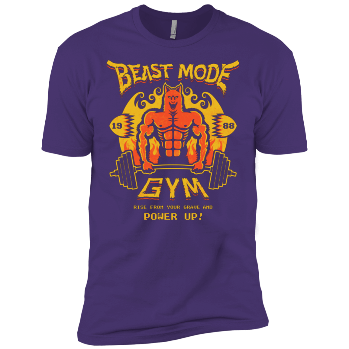 T-Shirts Purple / X-Small Beast Mode Gym Men's Premium T-Shirt