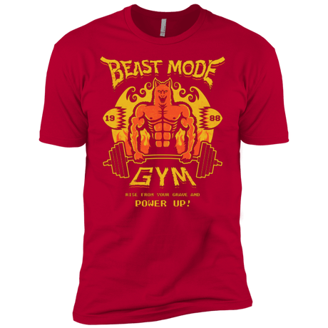 T-Shirts Red / X-Small Beast Mode Gym Men's Premium T-Shirt