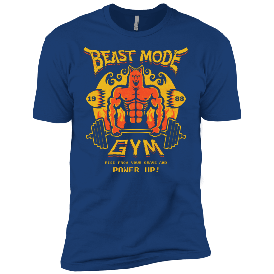 T-Shirts Royal / X-Small Beast Mode Gym Men's Premium T-Shirt