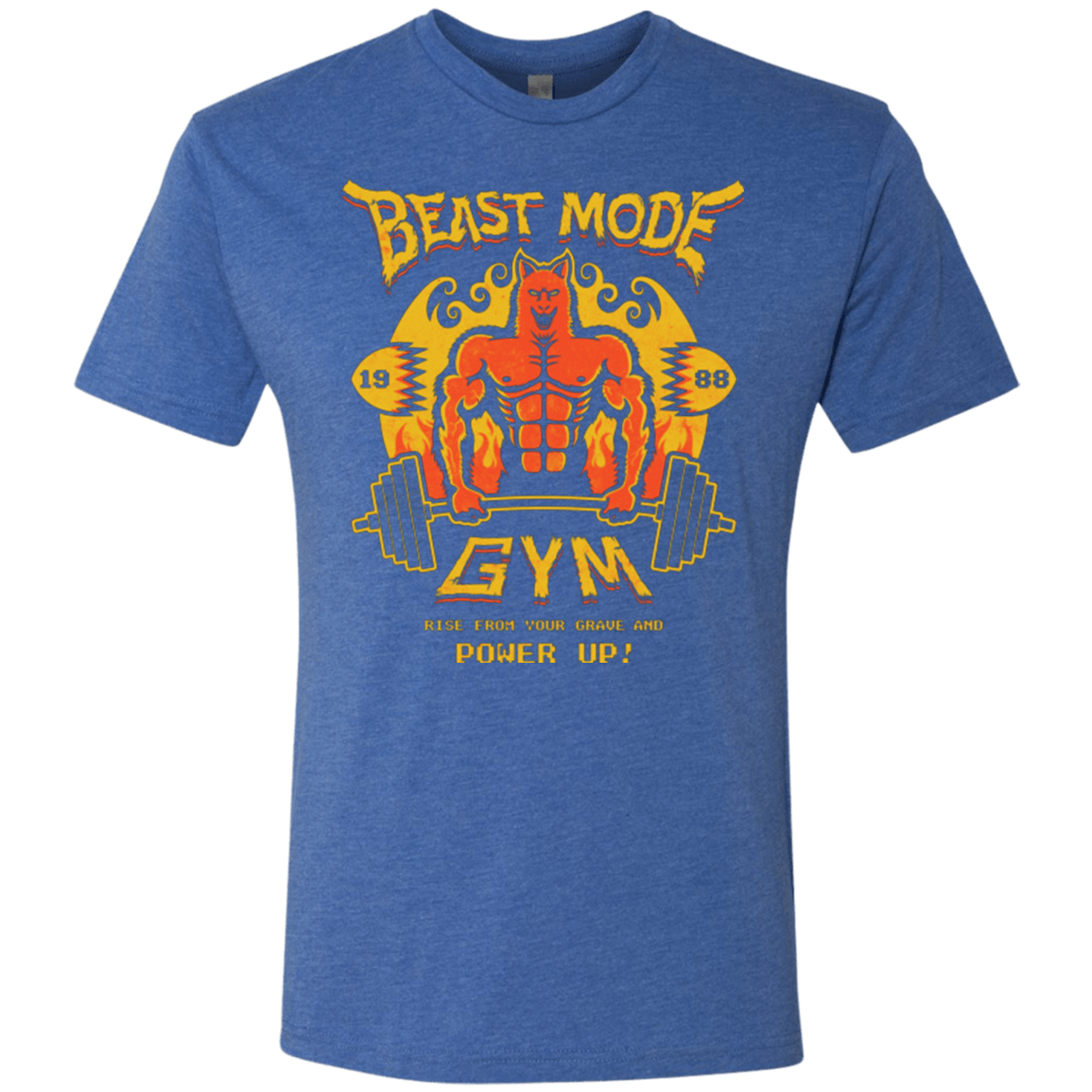 T-Shirts Vintage Royal / Small Beast Mode Gym Men's Triblend T-Shirt