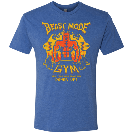 T-Shirts Vintage Royal / Small Beast Mode Gym Men's Triblend T-Shirt