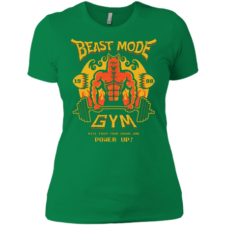 T-Shirts Kelly Green / X-Small Beast Mode Gym Women's Premium T-Shirt