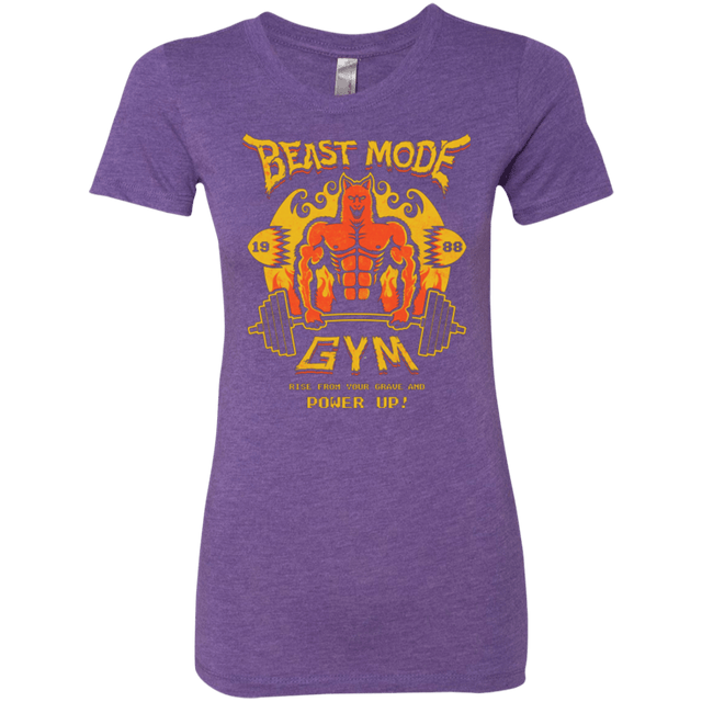 T-Shirts Purple Rush / Small Beast Mode Gym Women's Triblend T-Shirt