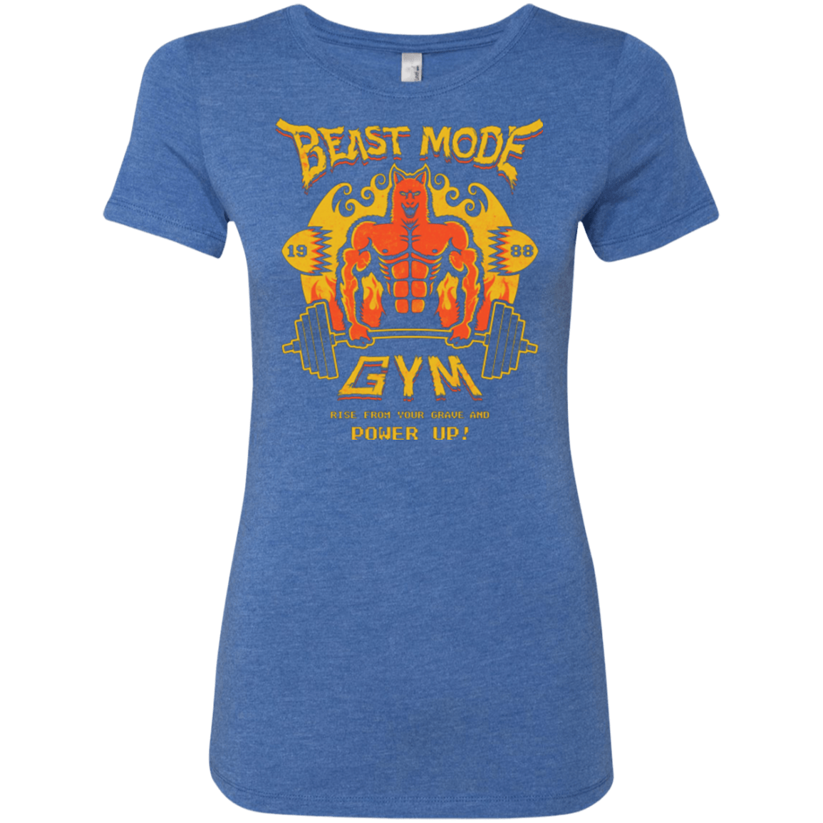T-Shirts Vintage Royal / Small Beast Mode Gym Women's Triblend T-Shirt