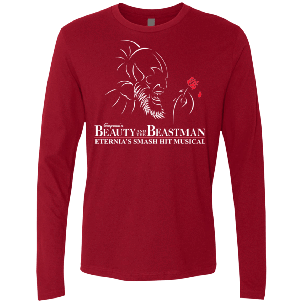 T-Shirts Cardinal / Small Beauty and the Beastman Men's Premium Long Sleeve