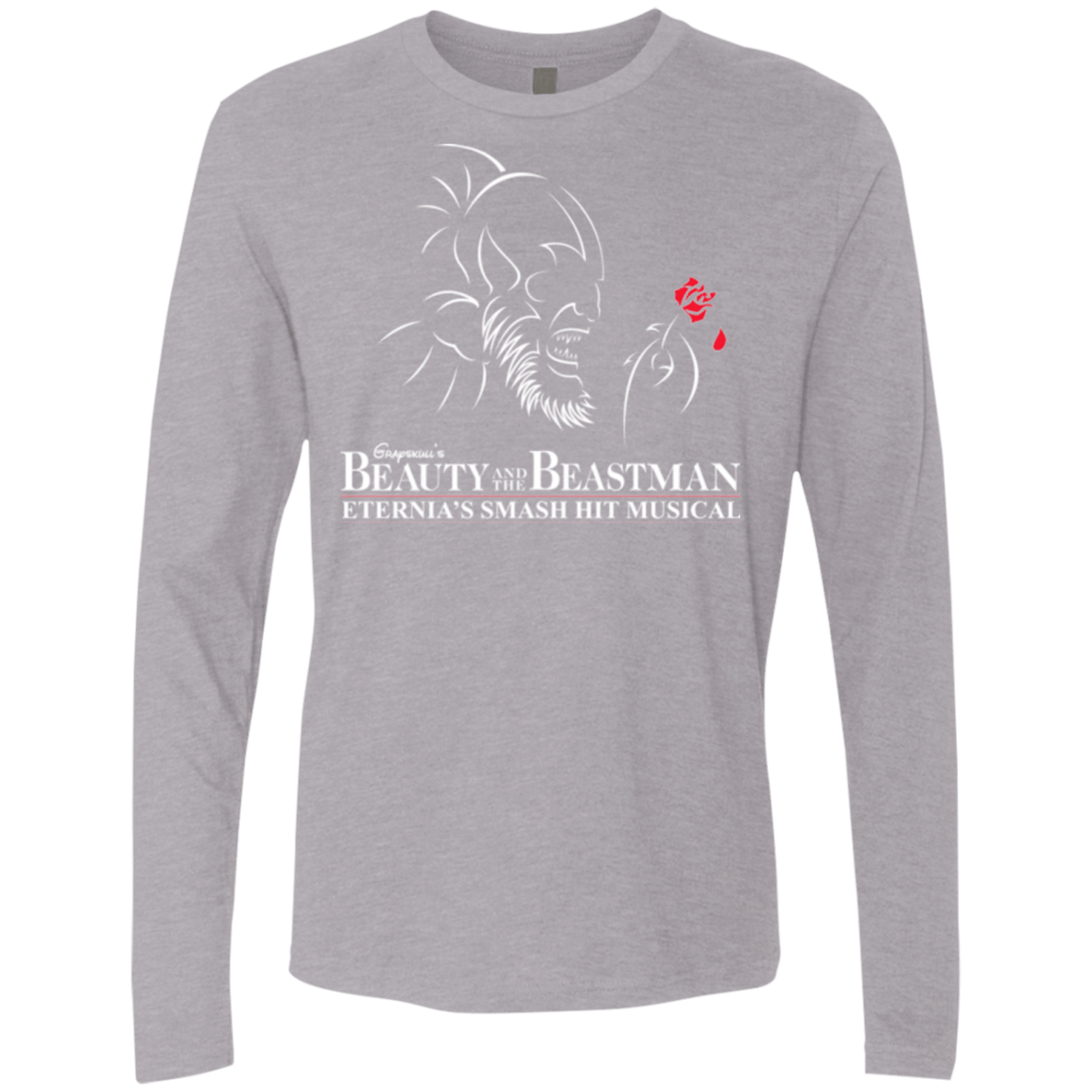 T-Shirts Heather Grey / Small Beauty and the Beastman Men's Premium Long Sleeve