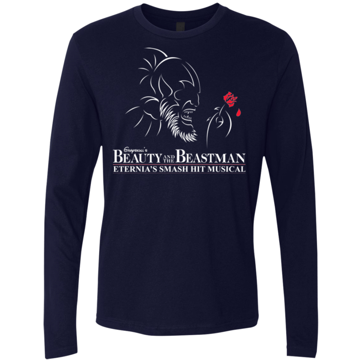T-Shirts Midnight Navy / Small Beauty and the Beastman Men's Premium Long Sleeve