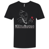 T-Shirts Black / X-Small Beauty and the Beastman Men's Premium V-Neck