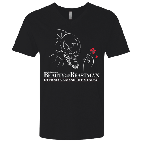 T-Shirts Black / X-Small Beauty and the Beastman Men's Premium V-Neck