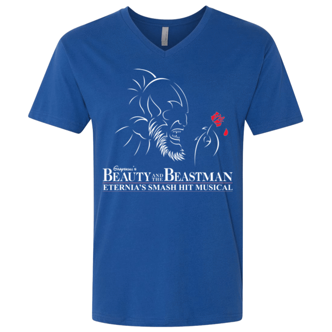 T-Shirts Royal / X-Small Beauty and the Beastman Men's Premium V-Neck