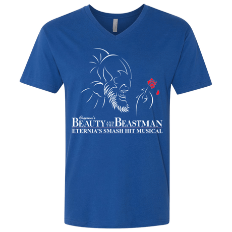 T-Shirts Royal / X-Small Beauty and the Beastman Men's Premium V-Neck