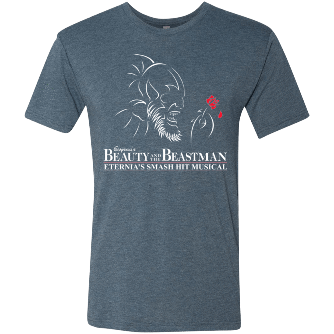 T-Shirts Indigo / Small Beauty and the Beastman Men's Triblend T-Shirt