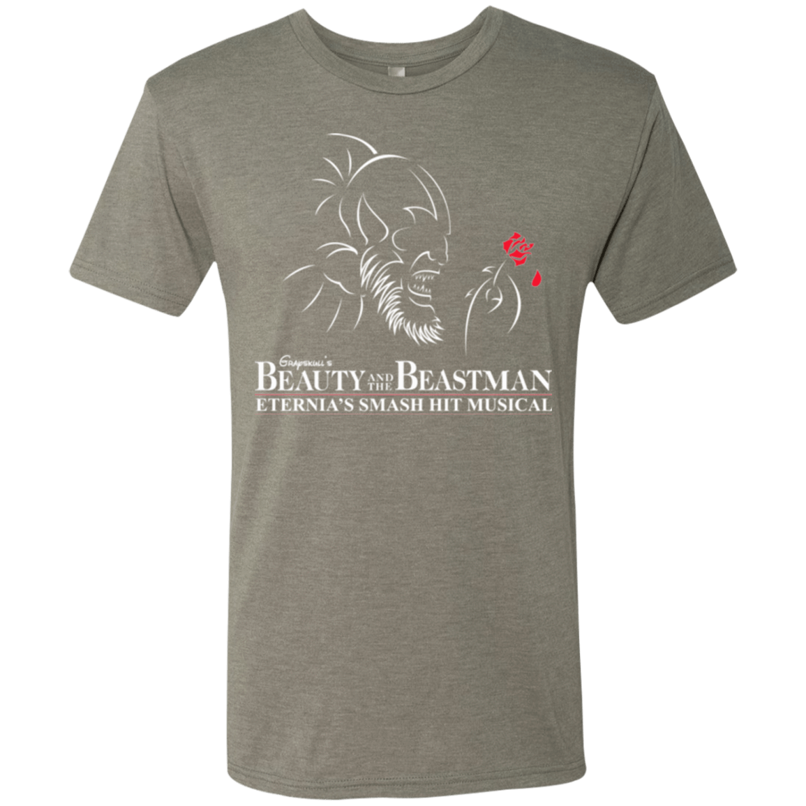 T-Shirts Venetian Grey / Small Beauty and the Beastman Men's Triblend T-Shirt