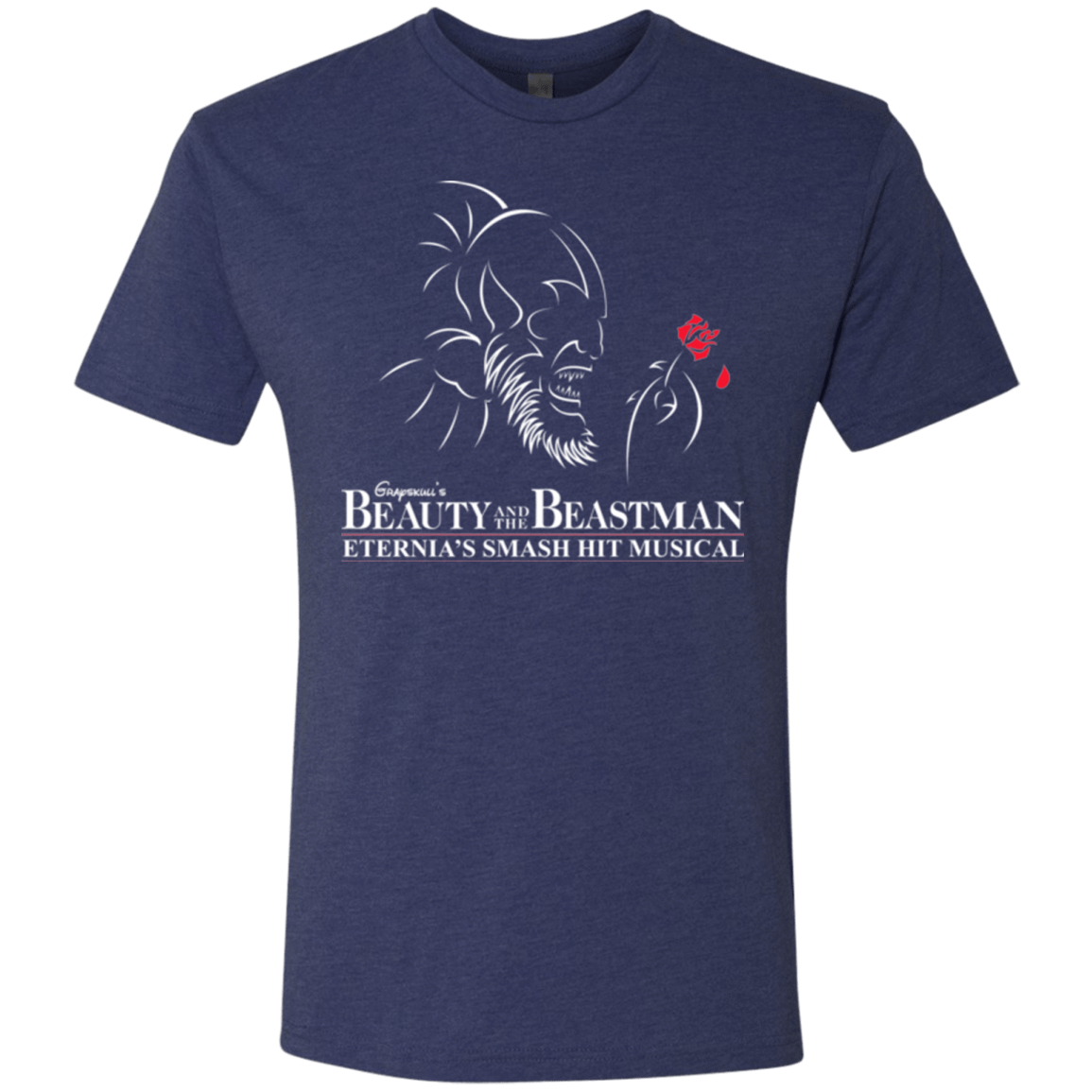 T-Shirts Vintage Navy / Small Beauty and the Beastman Men's Triblend T-Shirt