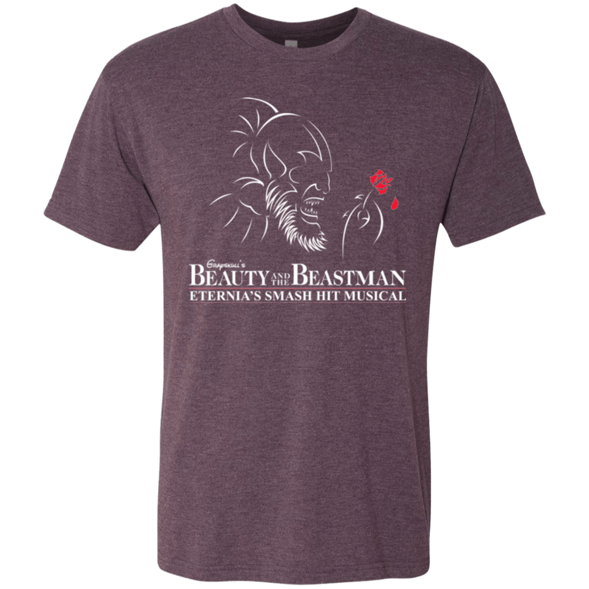 T-Shirts Vintage Purple / Small Beauty and the Beastman Men's Triblend T-Shirt