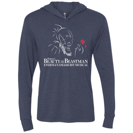 T-Shirts Vintage Navy / X-Small Beauty and the Beastman Triblend Long Sleeve Hoodie Tee