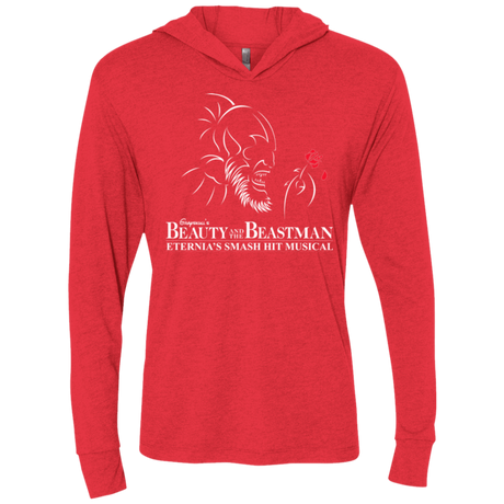 T-Shirts Vintage Red / X-Small Beauty and the Beastman Triblend Long Sleeve Hoodie Tee