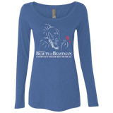 T-Shirts Vintage Royal / Small Beauty and the Beastman Women's Triblend Long Sleeve Shirt