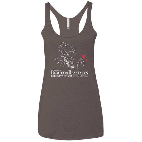 T-Shirts Macchiato / X-Small Beauty and the Beastman Women's Triblend Racerback Tank