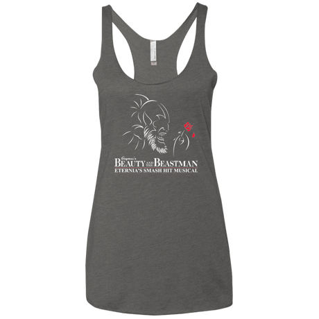 T-Shirts Premium Heather / X-Small Beauty and the Beastman Women's Triblend Racerback Tank