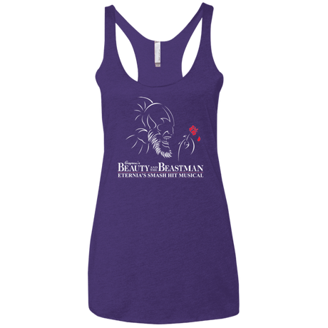 T-Shirts Purple / X-Small Beauty and the Beastman Women's Triblend Racerback Tank