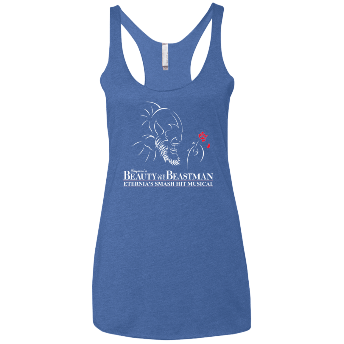 T-Shirts Vintage Royal / X-Small Beauty and the Beastman Women's Triblend Racerback Tank