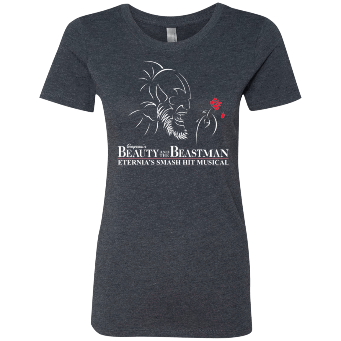 T-Shirts Vintage Navy / Small Beauty and the Beastman Women's Triblend T-Shirt