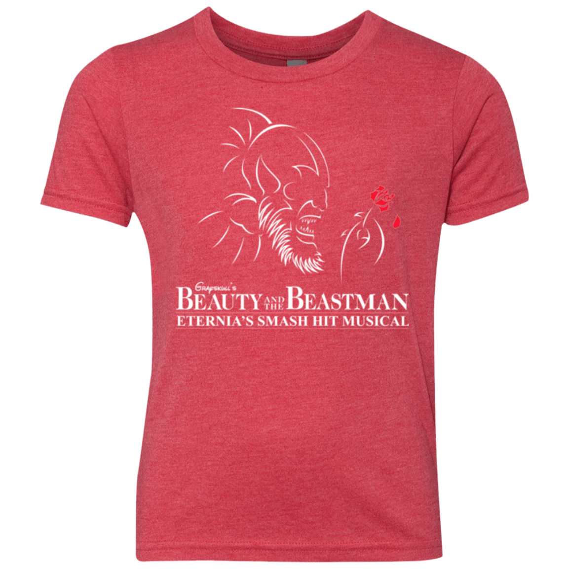 T-Shirts Vintage Red / YXS Beauty and the Beastman Youth Triblend T-Shirt