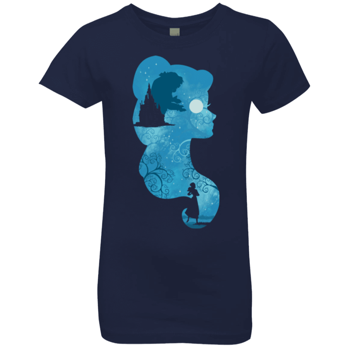 T-Shirts Midnight Navy / YXS Beauty Portrait Girls Premium T-Shirt