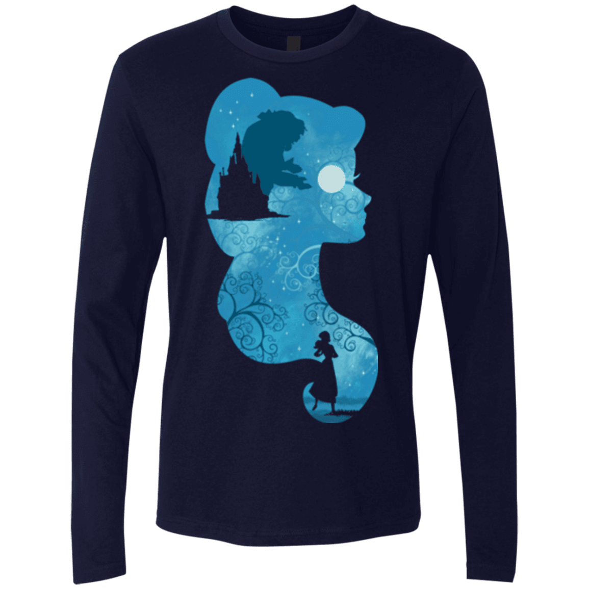 T-Shirts Midnight Navy / S Beauty Portrait Men's Premium Long Sleeve