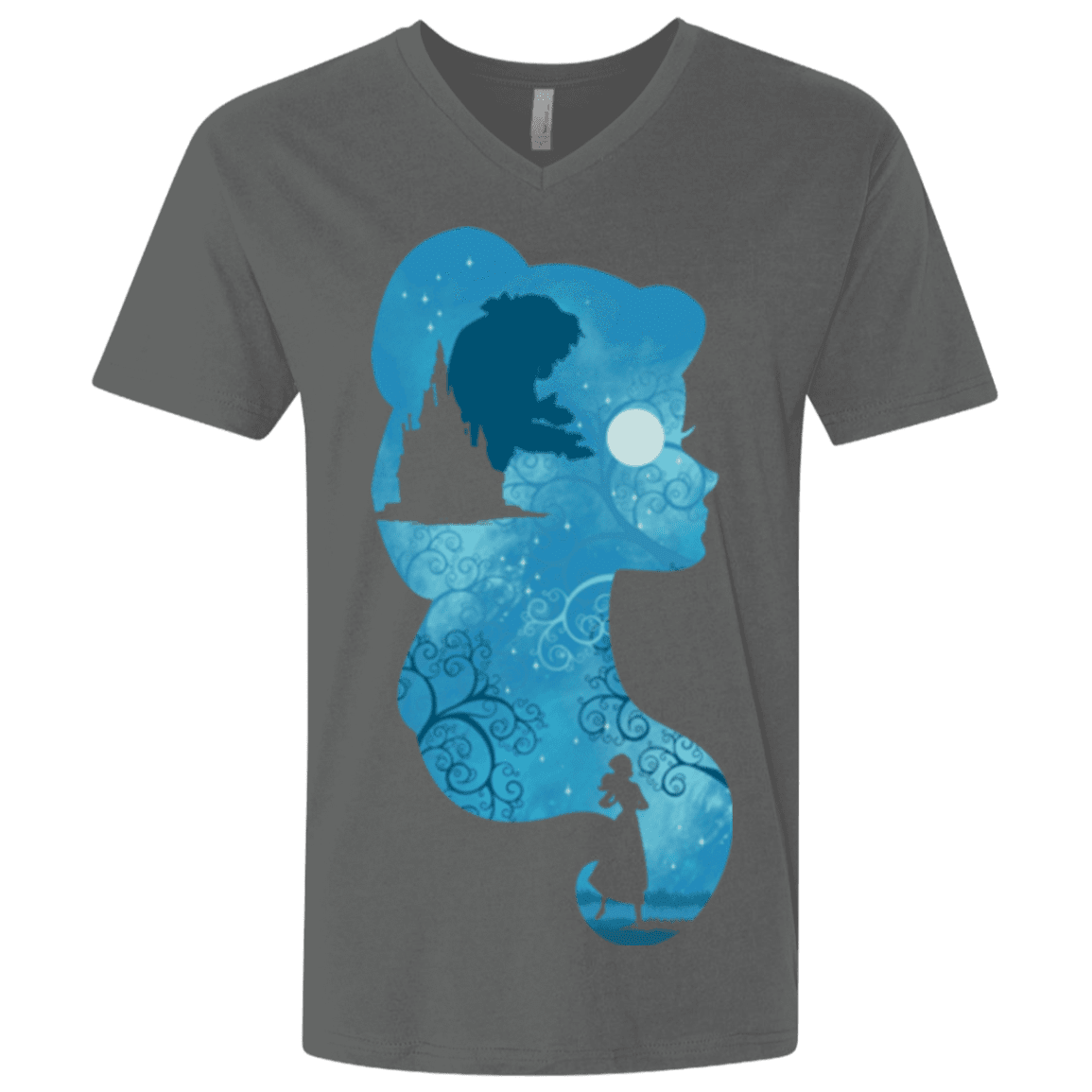 T-Shirts Heavy Metal / X-Small Beauty Portrait Men's Premium V-Neck
