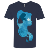 T-Shirts Midnight Navy / X-Small Beauty Portrait Men's Premium V-Neck