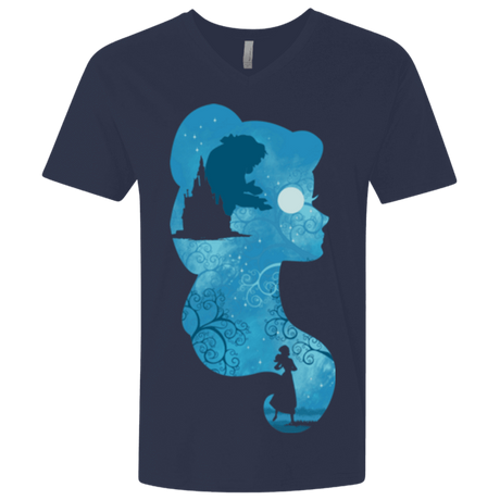 T-Shirts Midnight Navy / X-Small Beauty Portrait Men's Premium V-Neck
