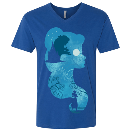 T-Shirts Royal / X-Small Beauty Portrait Men's Premium V-Neck